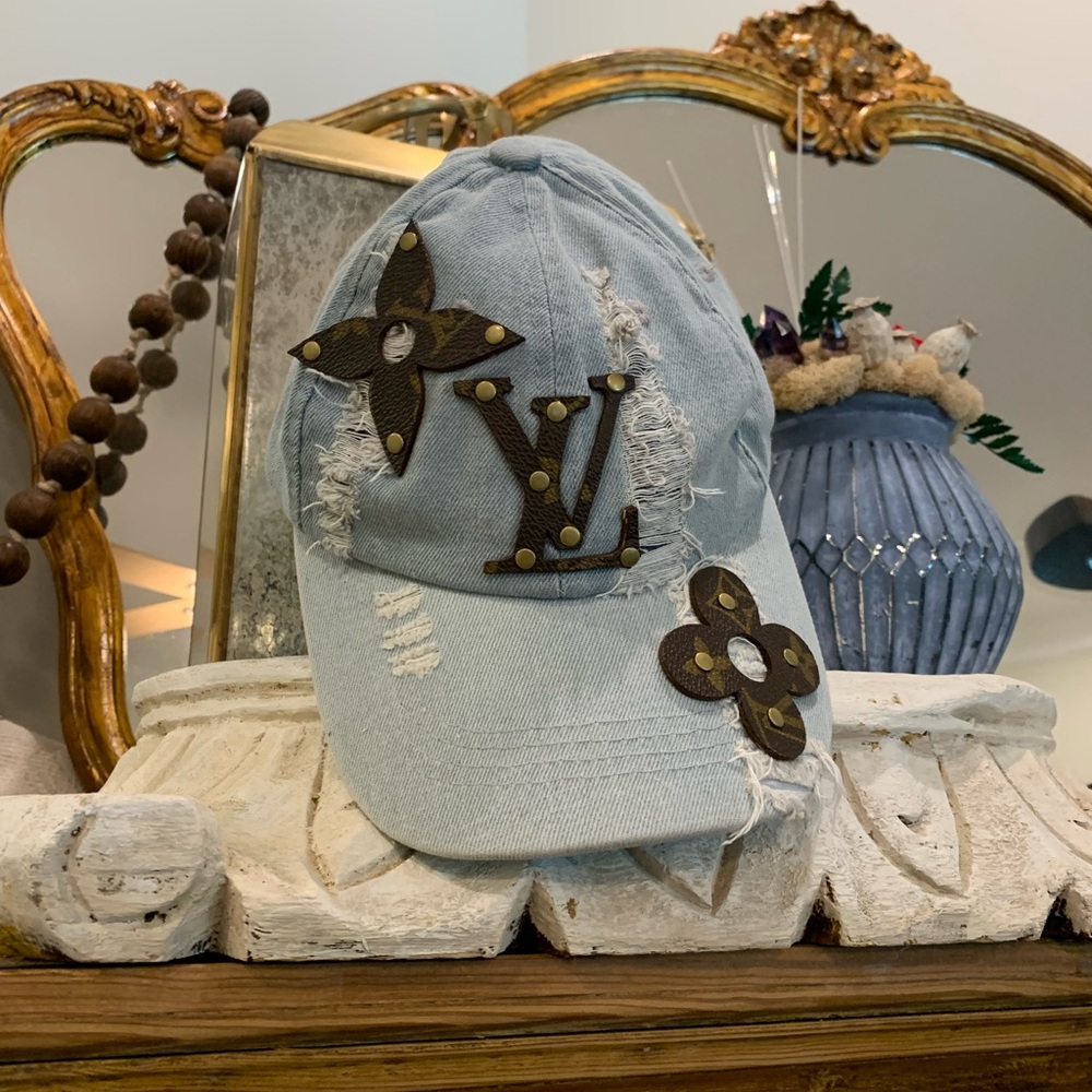 Denim & Leather Hat